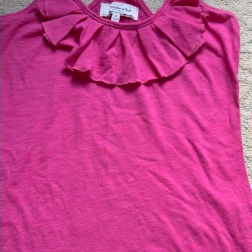 Abercrombie & Fitch Pink Ruffle Top